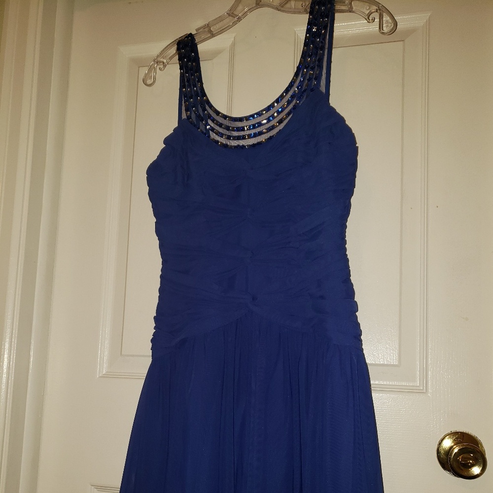 BCBGMAXAZRIA blue cocktail dress